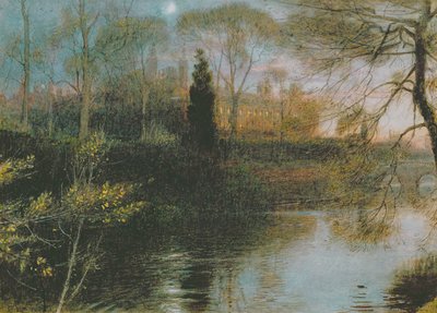The Backs, Cambridge, 1908 by Albert Goodwin